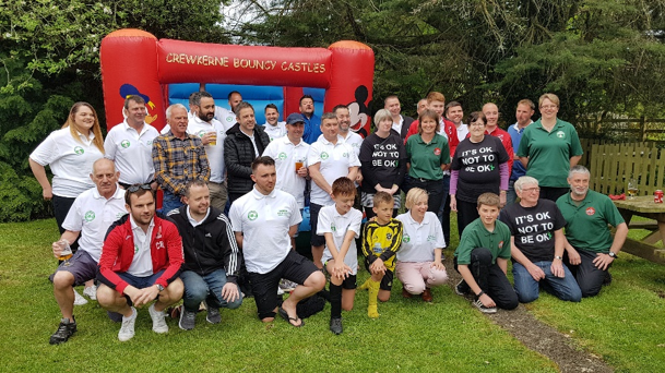 Cheque presentation from the Miserton Muga charity may day cup